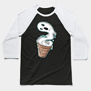 Soft Ice Waffle Ghost Cream Costume For Halloween Baseball T-Shirt